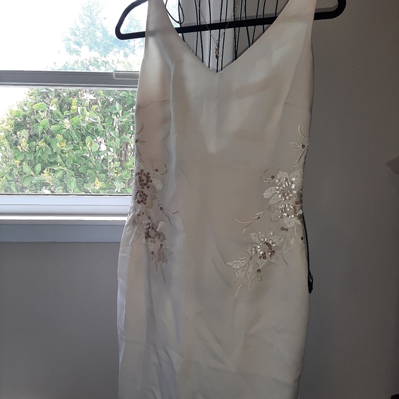 White House Black Market Dresses & Skirts - White house black market white formal dress